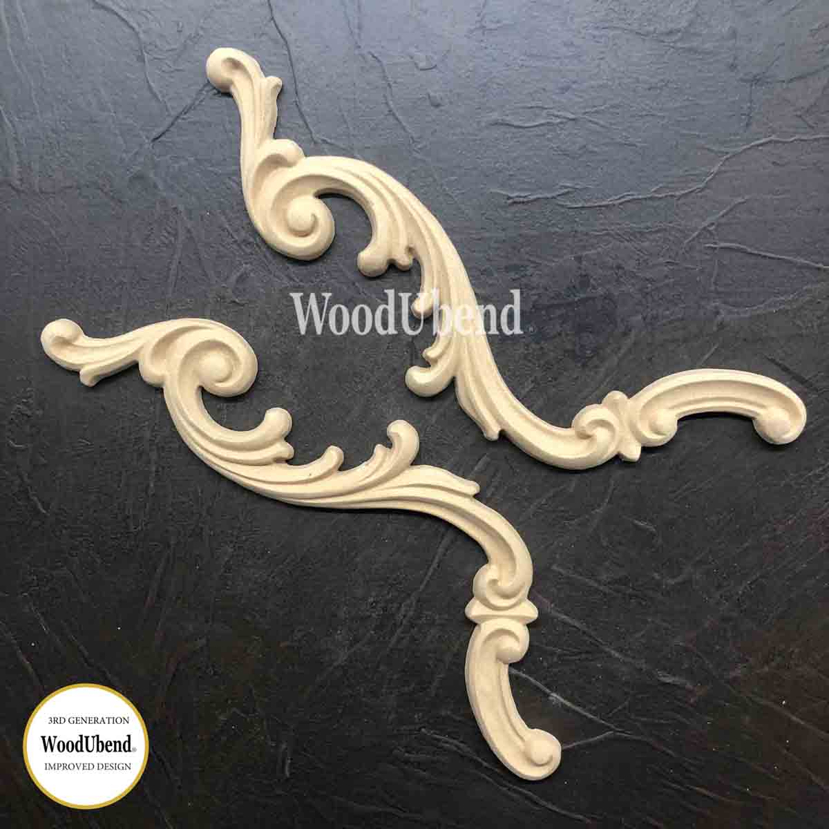 WoodUbend Package of two Decorative Scrolls WUB1309 - Regained Relics