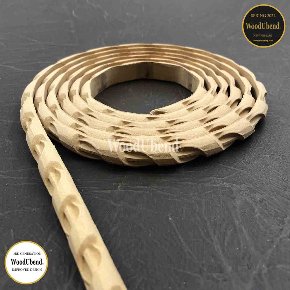 WoodUbend Package of two Threaded Twist Trims TR723 - Regained Relics