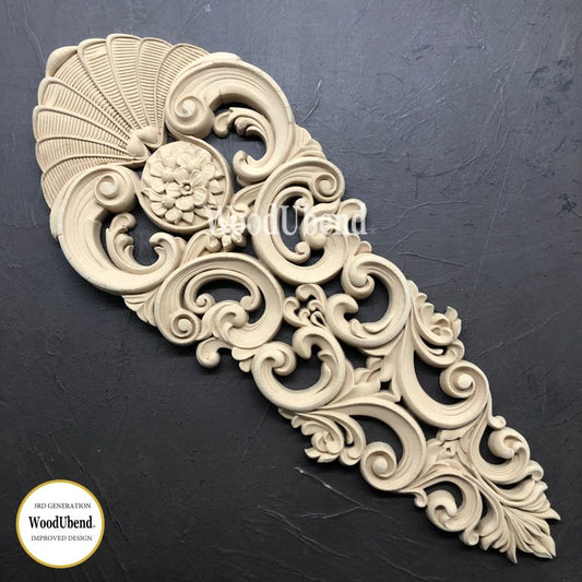 WoodUbend WUB1268 Large Decorative Wood Moulding - Regained Relics