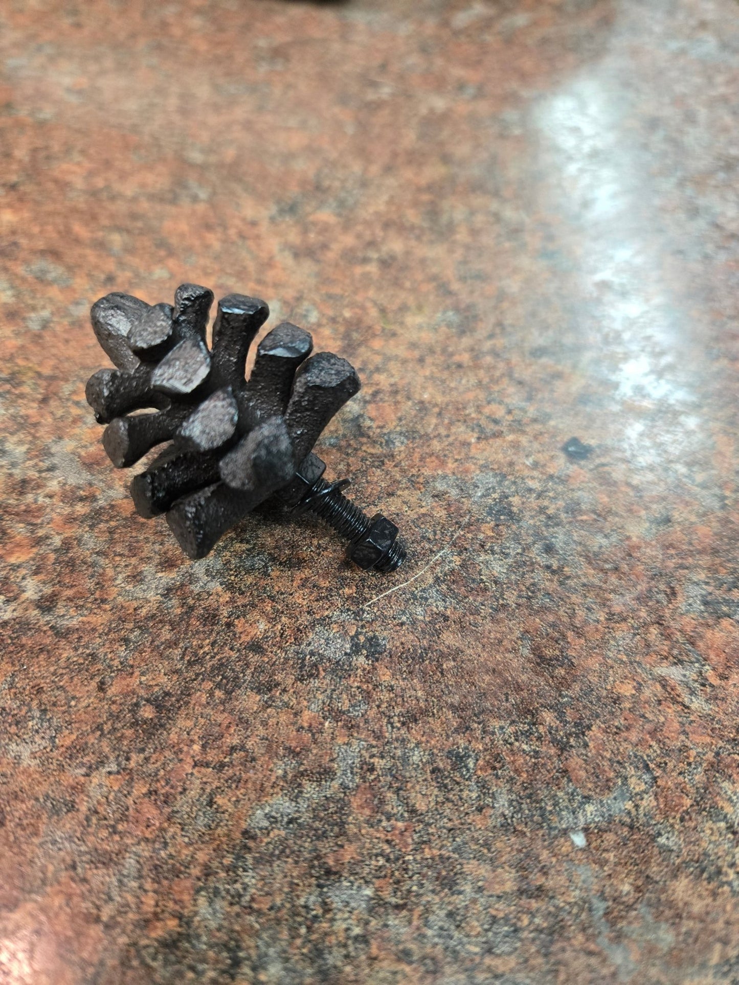 Wrought Iron Acorn Knobs - Regained Relics